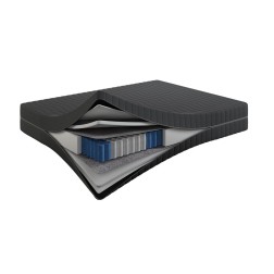 Materac Balance Spring 21 cm – Sprężynowy, Pianka PUR, Dwustronny H3/H3, Pokrowiec Szary PREMIUM