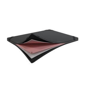 Topper Memory Soft Top 4 cm – Pianka VISCO, Dwustronny H2, Pokrowiec Szary PREMIUM z owatą, Gumy mocujące