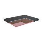 Topper Coco Memory Top 5 cm – VISCO + KOKOS, Dwustronny H3/H4, Pokrowiec Szary PREMIUM z owatą, Gumy mocujące