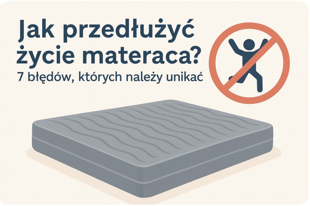 Jak przedłużyć życie materaca – 7 błędów, których nikt ci nie mówi